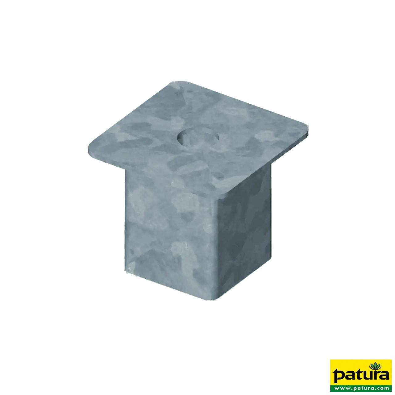 Abdeckung für Einbauhülse Quadrat 40 mm