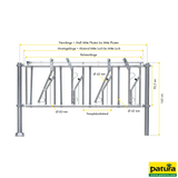 Selbstfangfreßgitter SV12/6J, Halsweite verstellbar, vz