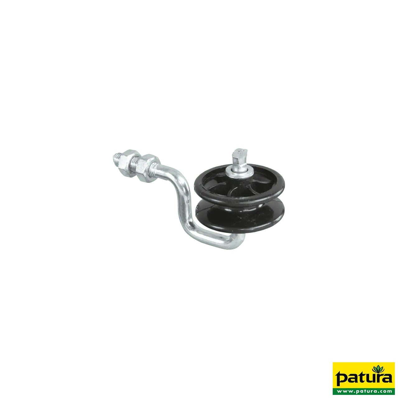 Eckrolle für Metallpfähle, mit metr. Gewinde M8 (6 Stück / Pack)