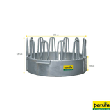 Profi-Rundraufe, 3-teilig, d= 2,10 m, 12 Fressplätze, vz