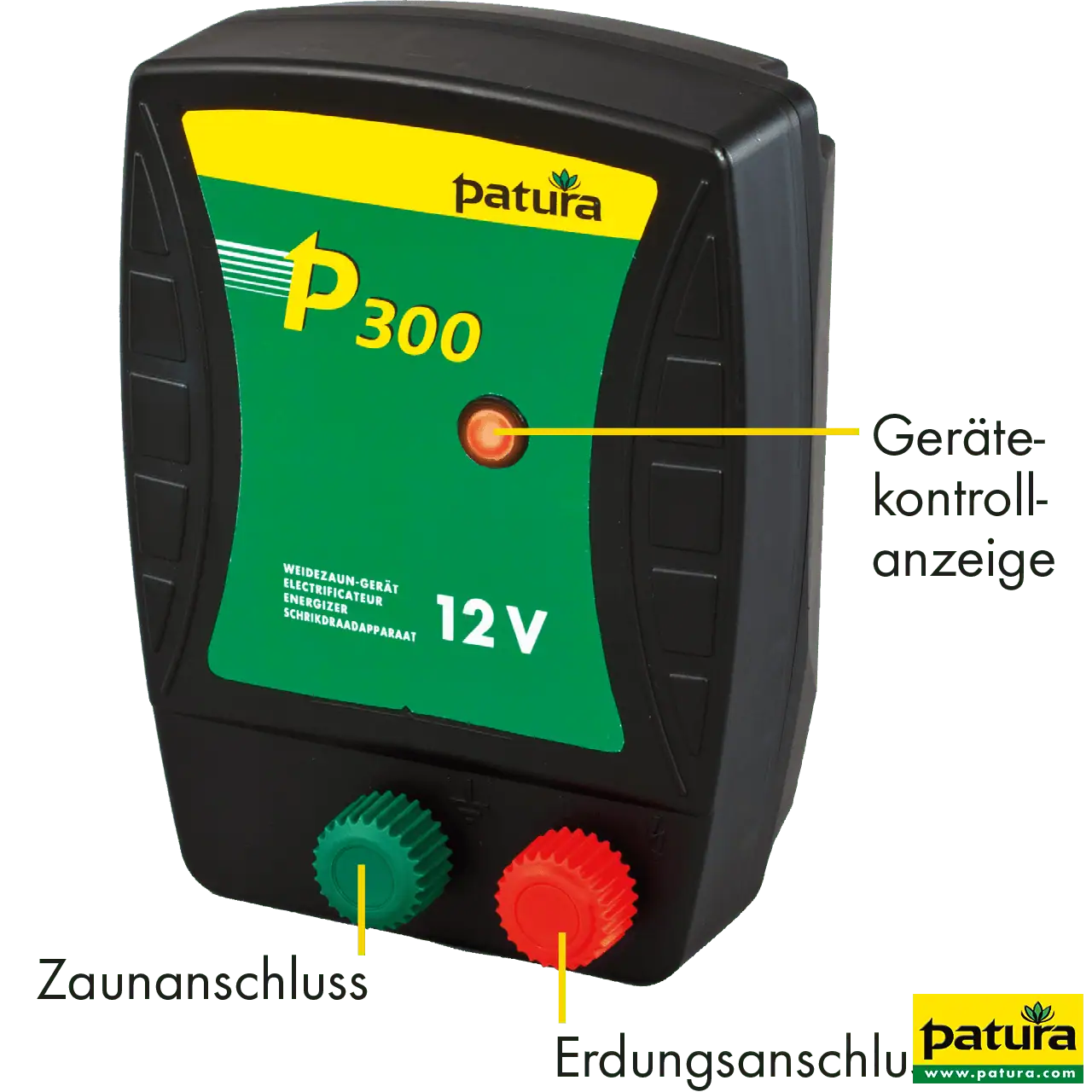 P300, Weidezaun-Gerät für 12 V Akku