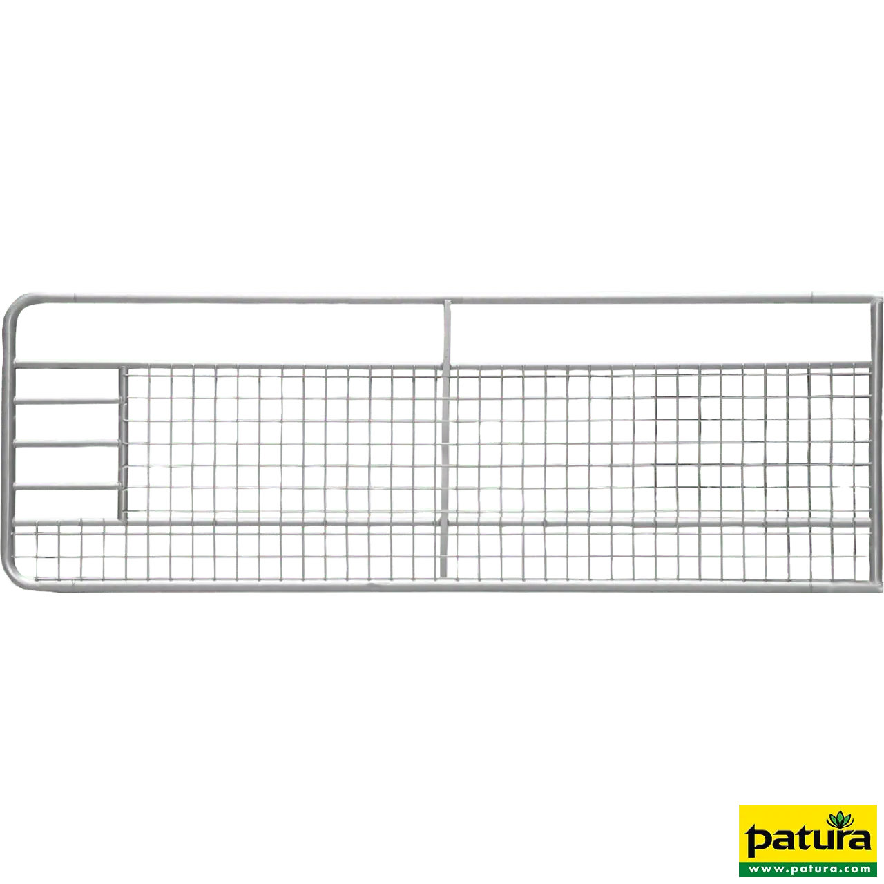 Weidetor, 4,0 m, Gitter, verzinkt, Höhe 1,0 m, Rahmenrohr Ø 48,3 mm, Innenrohr Ø 34 mm, inkl. Montageteile