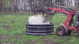 OK Plast Heuraufe, Ringform, Ø 180 cm, für Rinder und Pferde