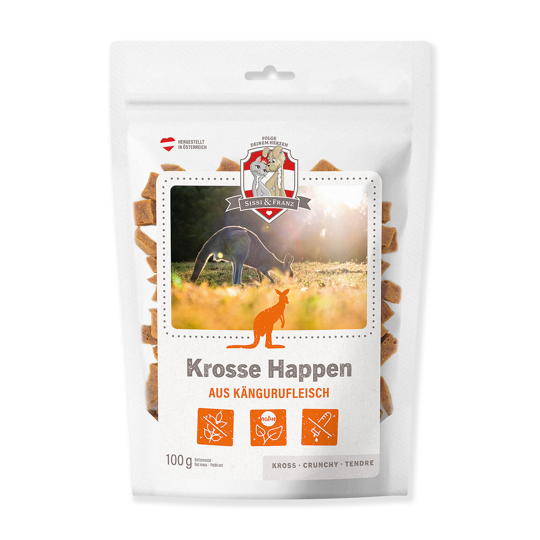 Sissi & Franz - Krosse Happen aus Känguru 100 g