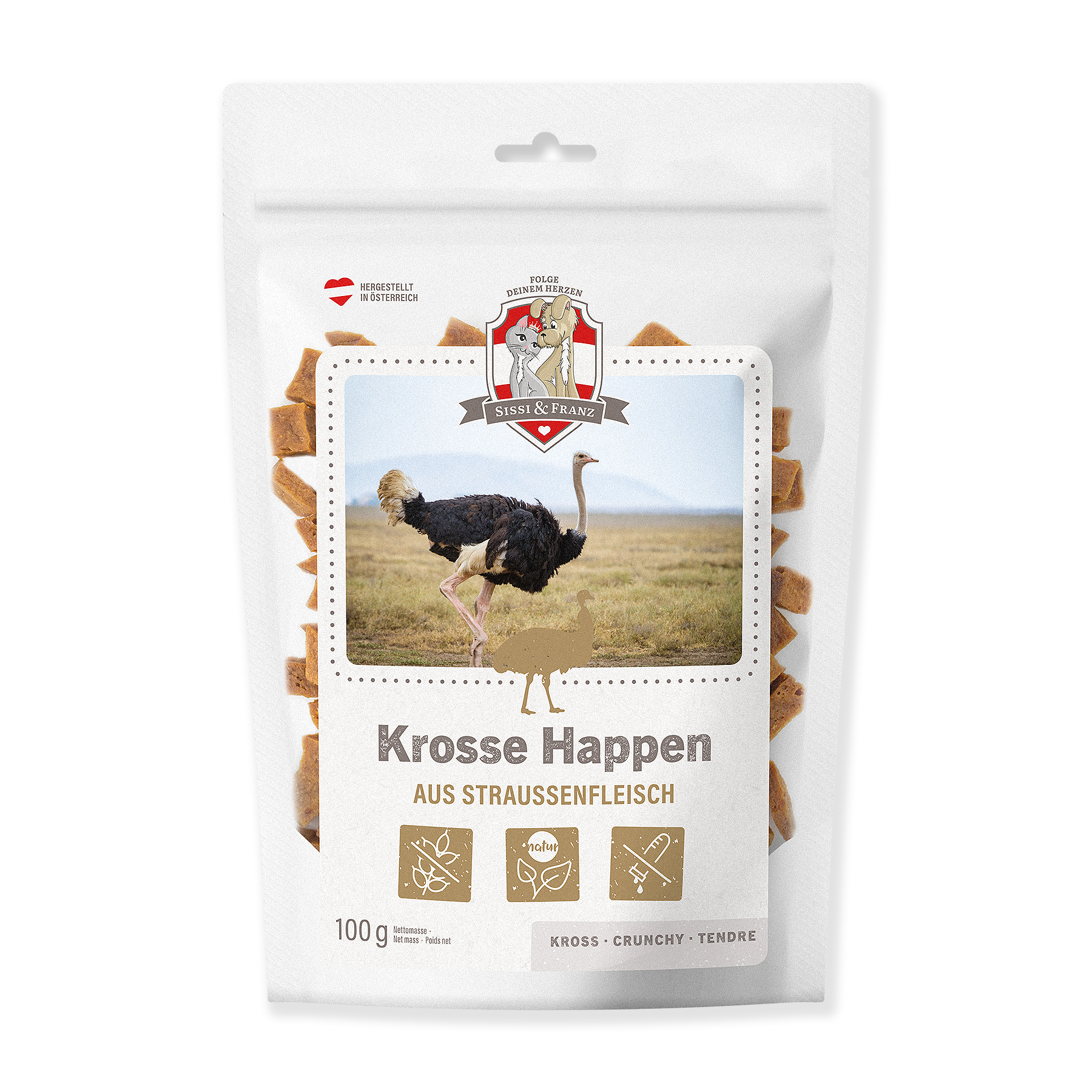 Sissi & Franz - Krosse Happen aus Strauß 100 g