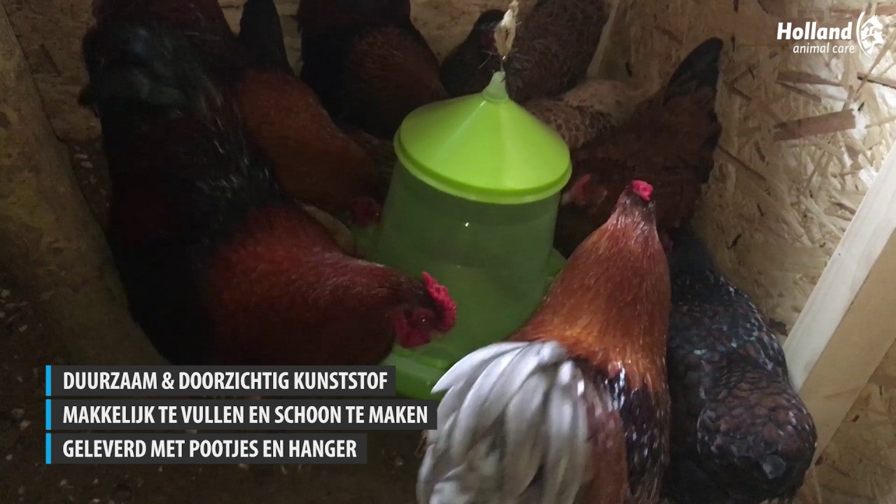Gaun Geflügel-Futterautomat, mit Ständer, limonengrün, 4 kg