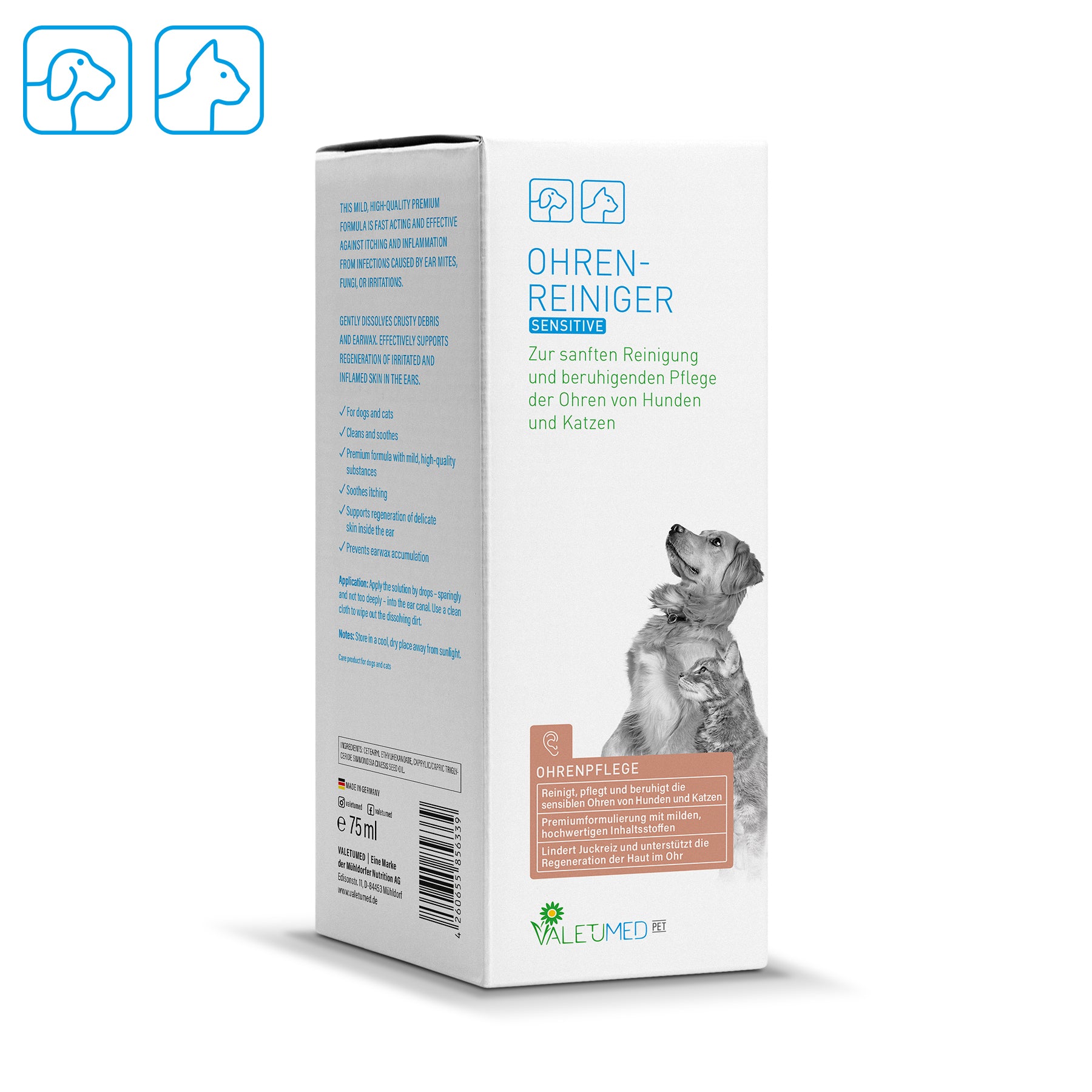 Valetumed - Ohrenreiniger sensitive 75 ml