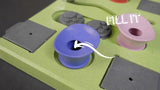 Eat Slow Live Longer Futterpuzzle, rechteckig, für Hunde
